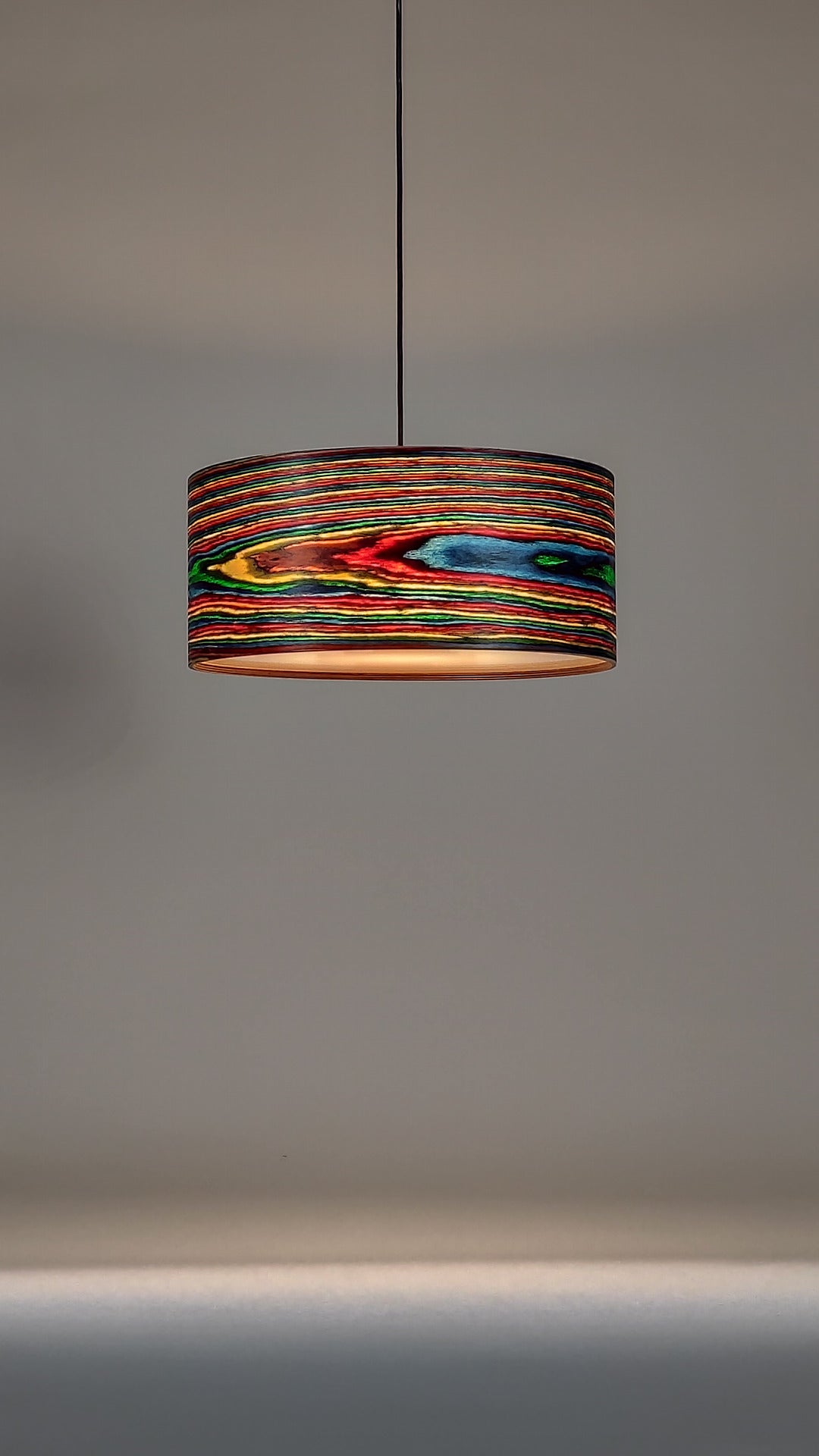 Lampenschirm Die Bunte SaRaiFo Furnier Regenbogen nordleuchten