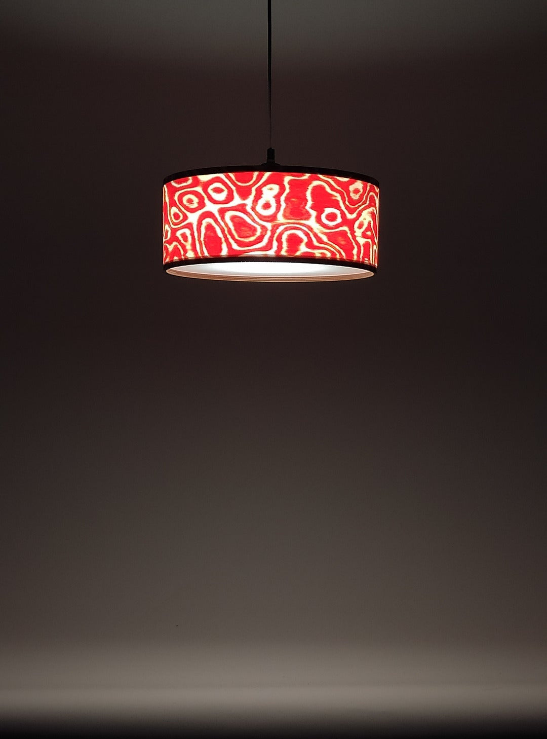 Lampenschirm SaRaiFo Furnier Fantasma Rosso die Rote