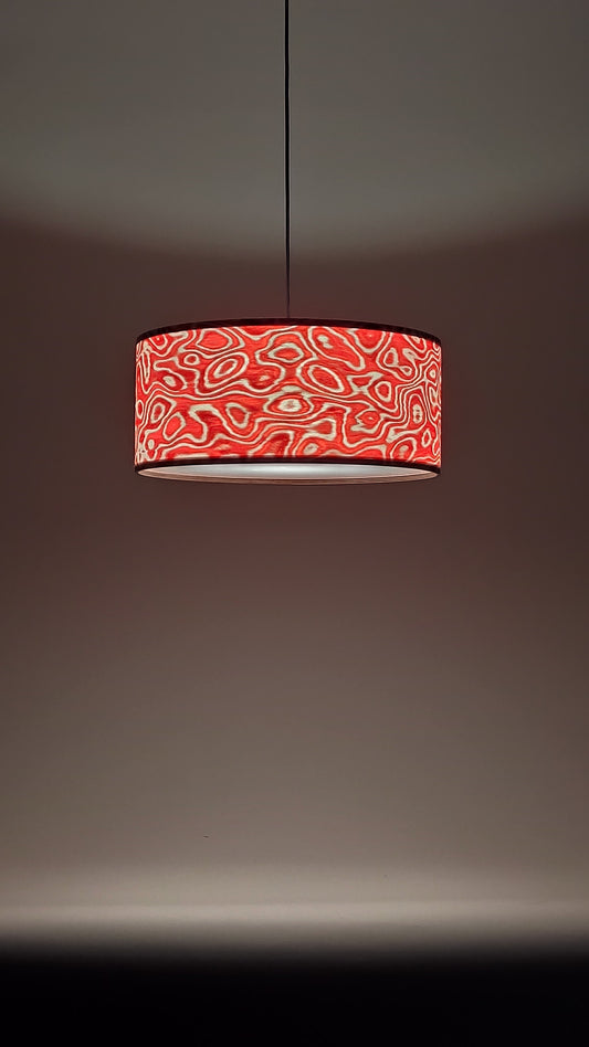 Lampenschirm SaRaiFo Furnier Fantasma Rosso die Rote