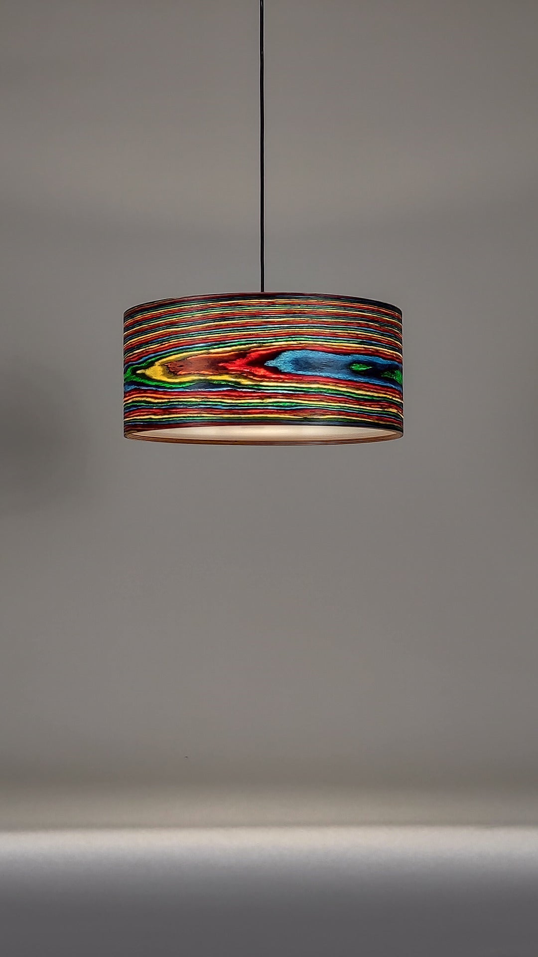 Lampenschirm Die Bunte SaRaiFo Furnier Regenbogen nordleuchten