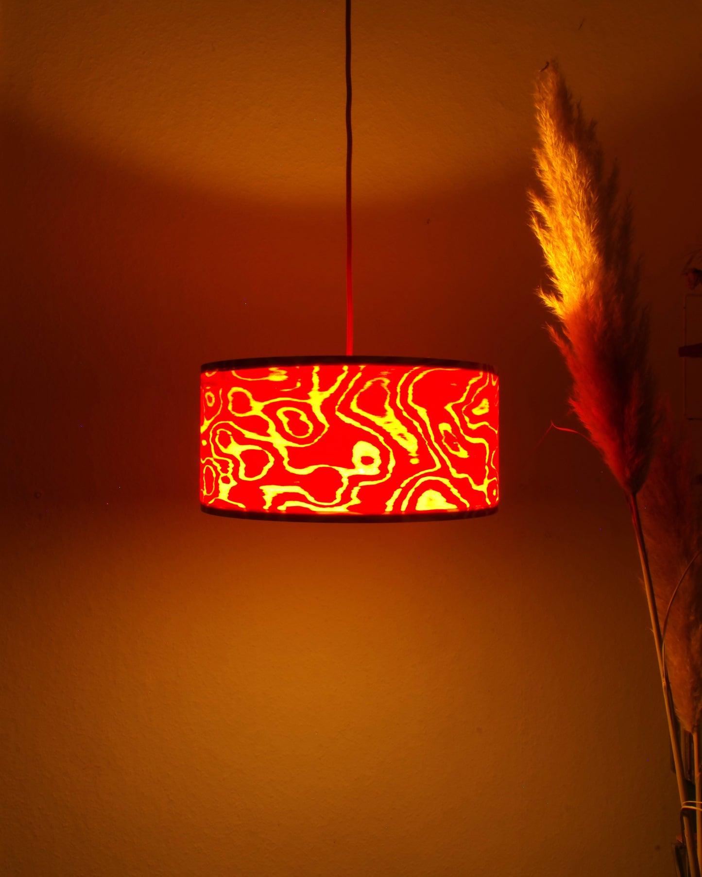 Lampenschirm - Die Rote