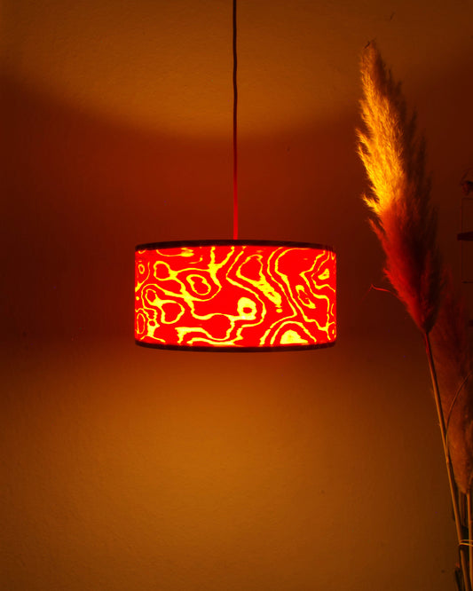 Lampenschirm - Die Rote