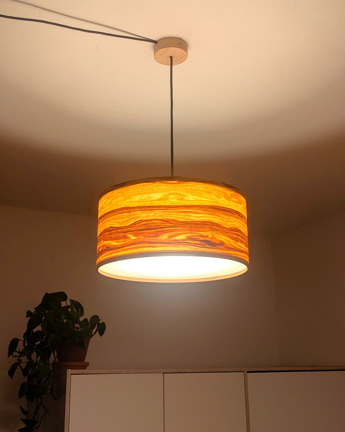 Lampenschirm - Nussbaum